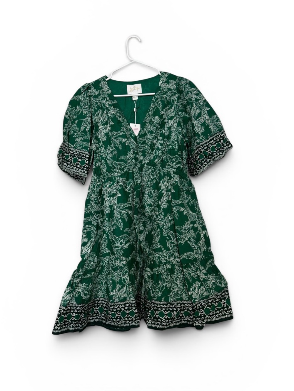 Lilly Pulitzer Fiddle Leaf Safari Party Size 10 Dress New with Tags